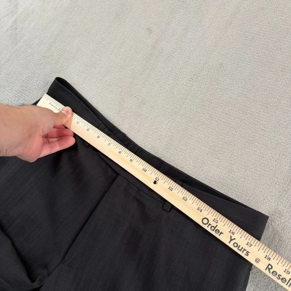 Hugo Boss 2 Button‎ Front Suit Set in Brown Striped Wool Men 40R Pants 34x30